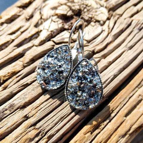 Gunmetal Sparkle Dangles - Old - Fashioned Girls